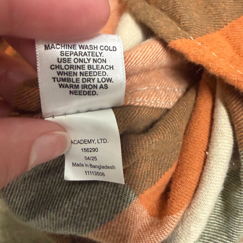 Magellan Outdoors Canyon Creek Flannel Shirt 3XL Amber Brown Plaid NWT - Picture 9 of 11